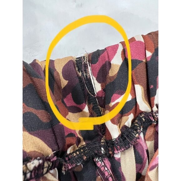 NWD Status by Chenault Size S Pleated Skirt in Wine Camo MSRP $78 - Picture 3 of 11